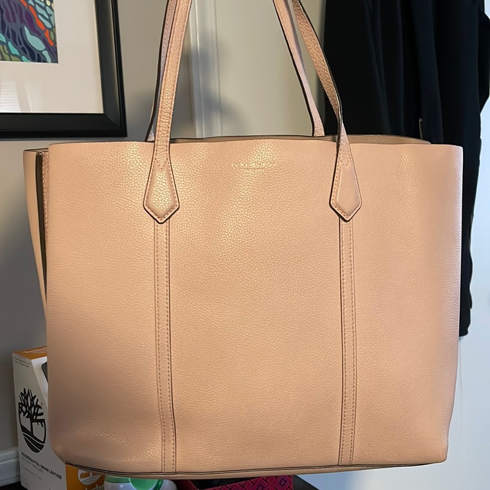 Tory Burch Pink Perry Tote - like new!